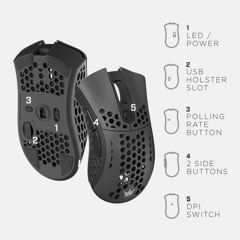 GALAX HOF ACE Wireless Wireless Gaming Mouse-Black 