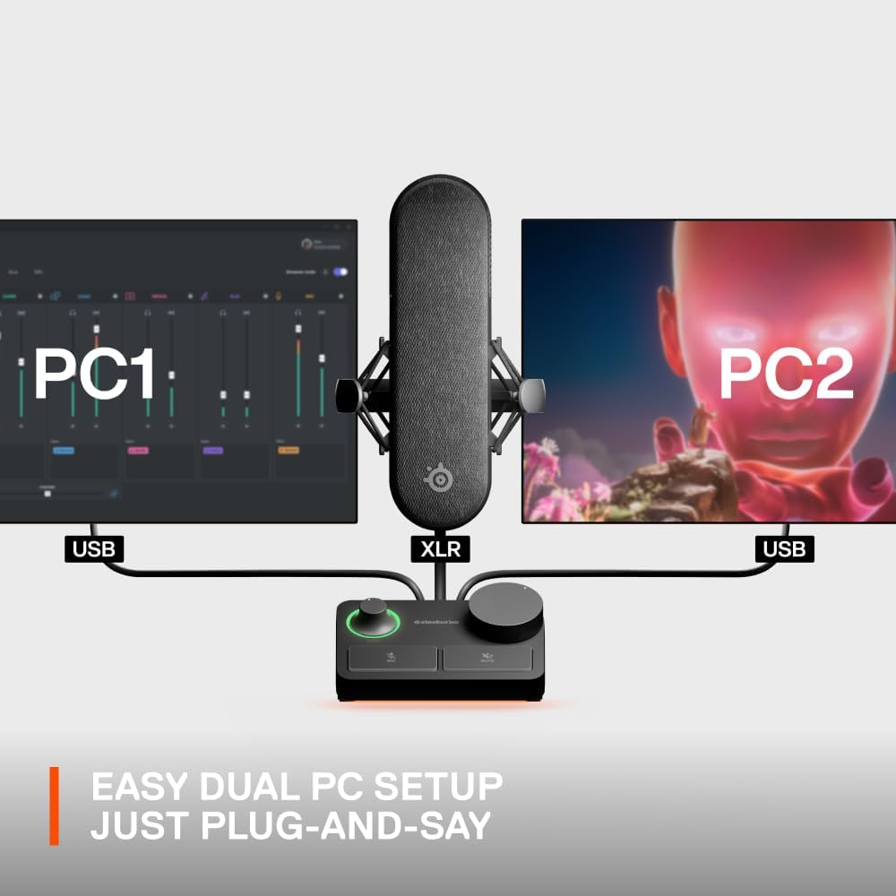 SteelSeries Alias Pro Condenser Gaming Microphone with XLR SteelSeries Alias Pro Condenser Gaming Microphone with XLR