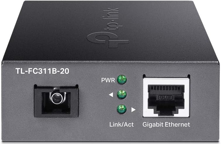 TP-Link TL-FC311B-20 10/100/1000 Mbps RJ45 to 1000 Mbps Single-mode SC WDM Bi-Directional Fiber Converter (TP-NE-FC311B-20)