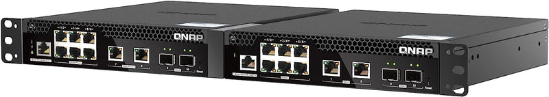 QNAP QSW-M2106PR-2S2T Half-Rackmount Switch 10GbE and 2.5GbE PoE++ Layer 2 Web Managed Switch