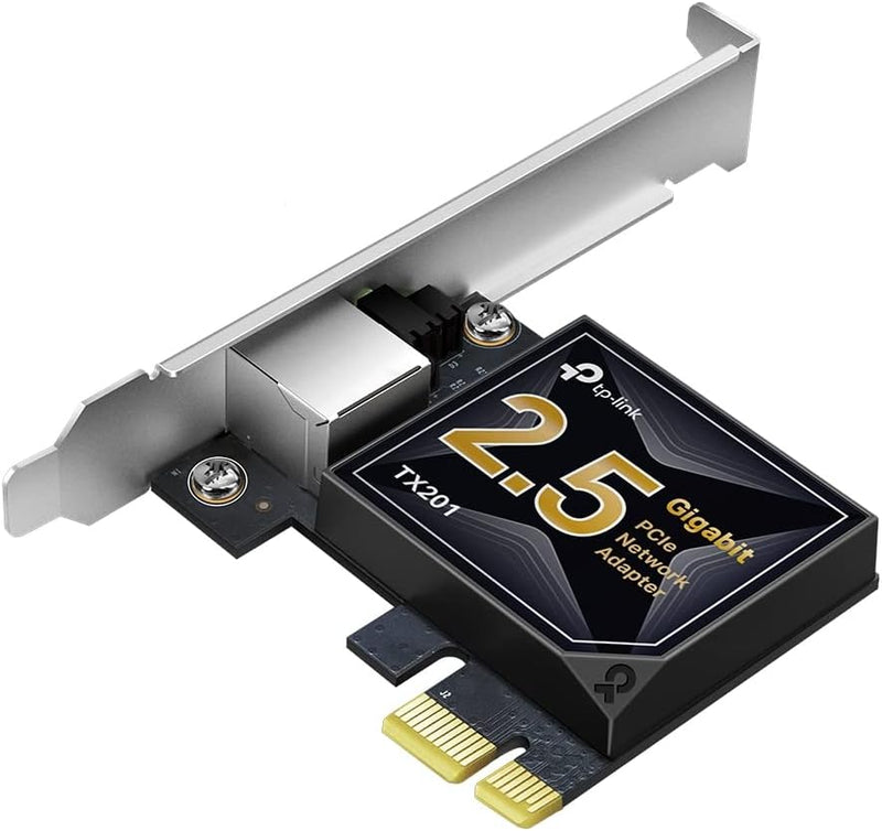 TP-Link TX201 2.5 Gigabit Ethernet PCIe Network Adapter with Low-Profile and Full-Height Brackets