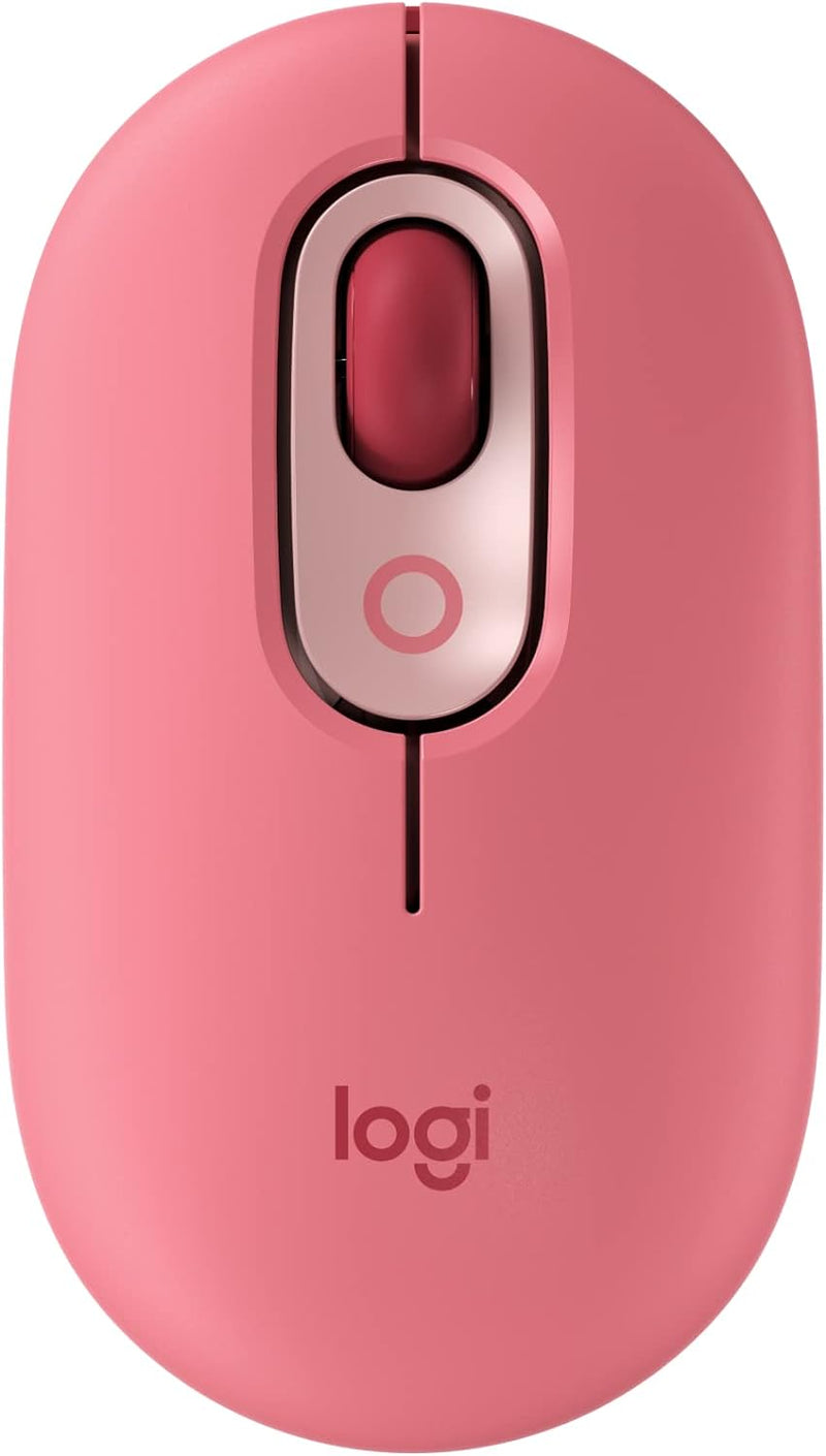 Logitech POP Wireless Mouse with Emoji Button Function - Heartbreaker Rose 910-006516 Original licensed product 