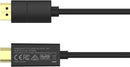 UNITEK V1608A 1.8M DisplayPort 轉 HDMI 轉接線 | 4K60Hz DP1.2 HDMI2.0 Ultra HD | HDCP2.2 可解密傳輸 Netflix DisneyPlus OOT 視頻 (785-2838)