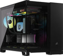 CORSAIR iCUE LINK 2500X Mid-Tower Dual Chamber Black 黑色無立柱全景 Mid-Tower PC Case CC-9011267-WW