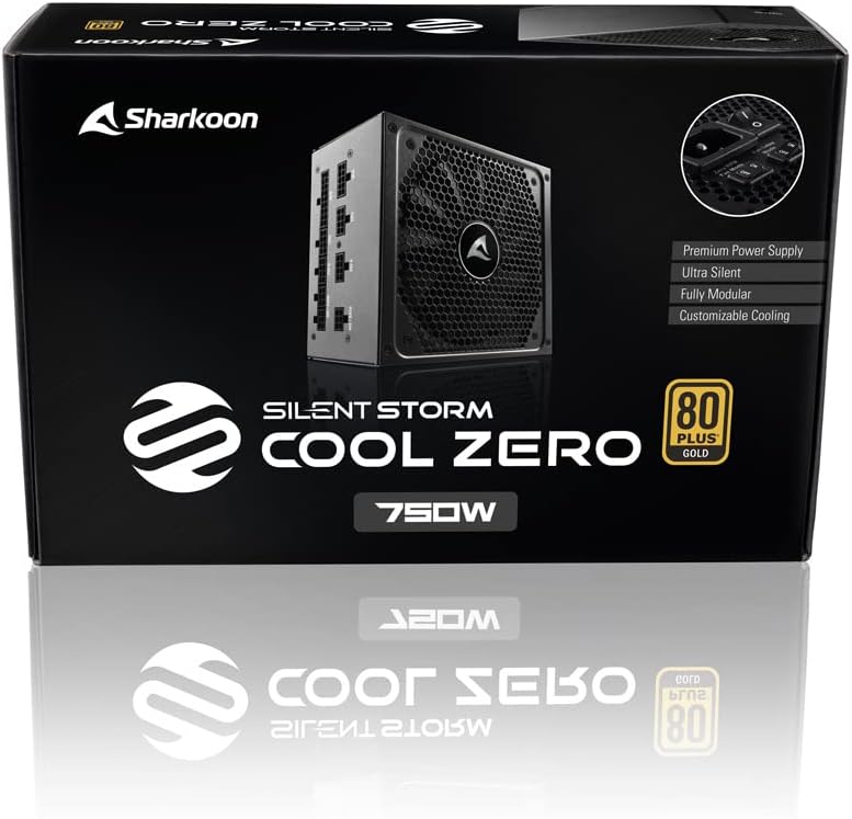 Sharkoon Silent Storm Cool Zero 750W 80Plus Gold Fully Modular Power Supply