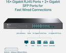 TP-Link Omada TL-SG2218 JetStream 16 Port Gigabit Smart Switch with 2SFP Slots