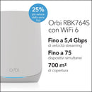 NETGEAR Orbi RBK764S AX5400 Whole Home Tri-Band Mesh WiFI 6 System (4件裝)