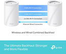 TP-Link Deco BE65 BE11000 Tri Band Whole Home Mesh WiFi 7 System (2件裝)