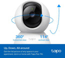 TP-Link Tapo C210P2 3MP Ultra HD Pan/Tilt Home Security WiFi Surveillance IP Camera CCTV (2件裝)