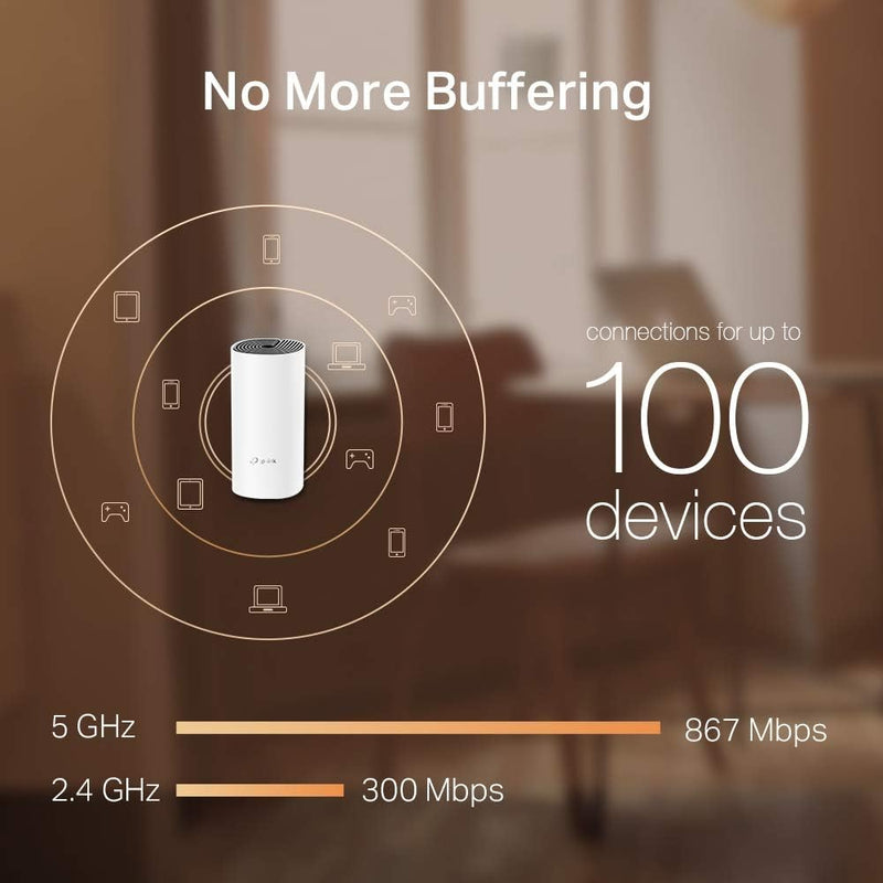 TP-Link Deco M4 AC1200 Whole Home Mesh Wi-Fi Unit (2-pack)