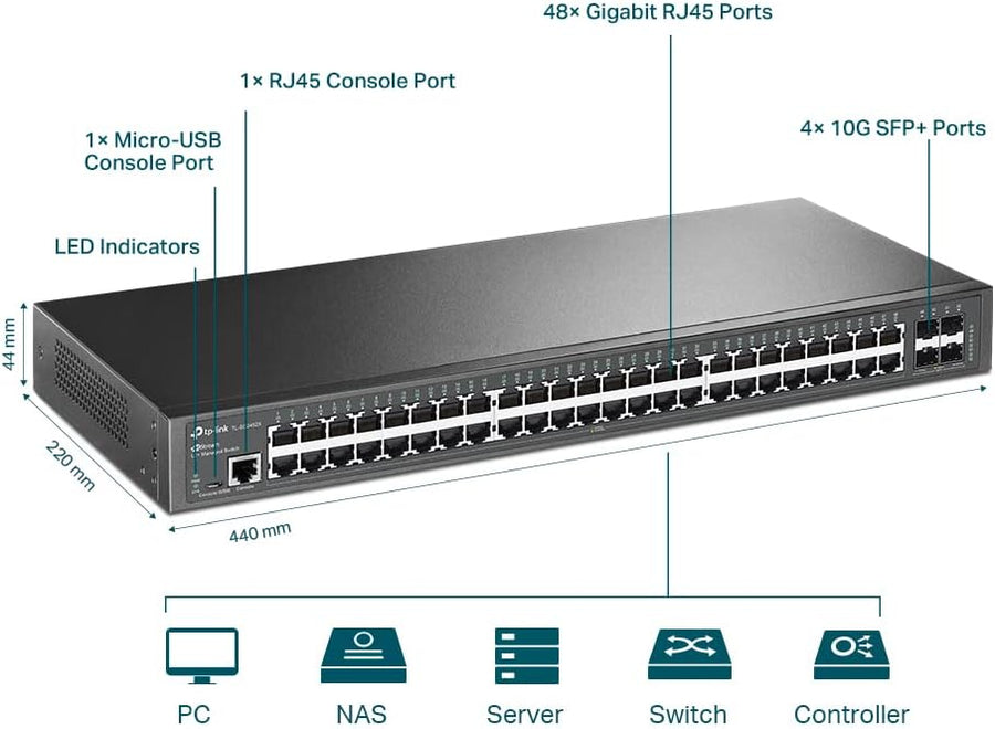 TP-LINK TL-SG3452(UN) JetStream マネージスイッチ TP-LINK TL-SG3452(UN) JetStream マネージスイッチ