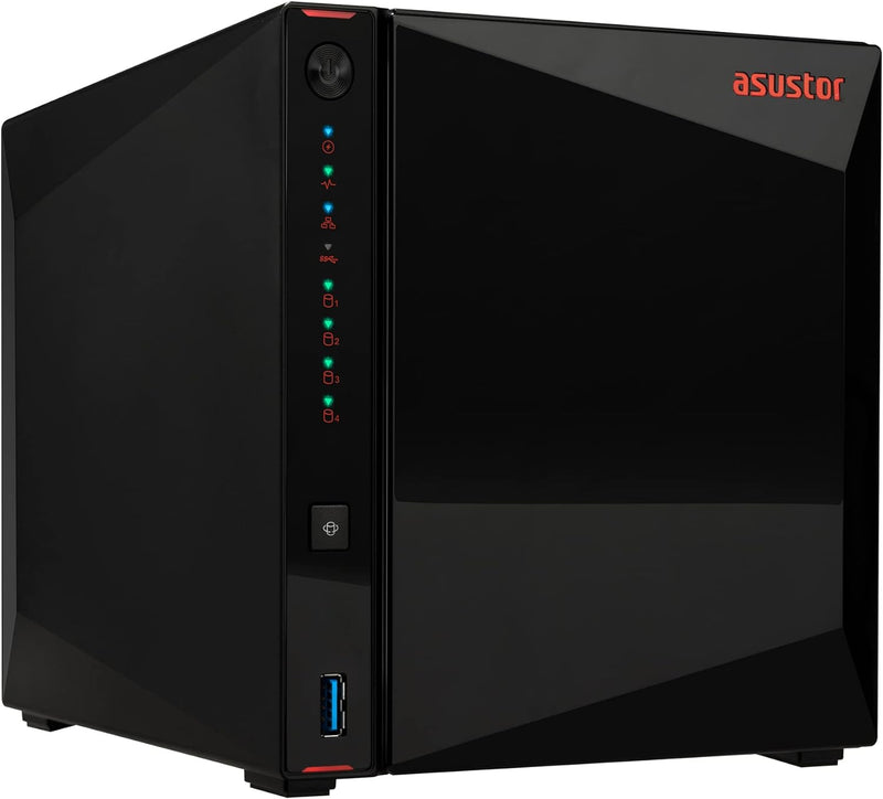 [Latest Product] ASUSTOR Nimbustor 2 AS5404T 4-Bay NAS - Intel Celeron N5105 2.9GHz (Quad-Core), 4GB DDR4, Support M.2 SSD*4 