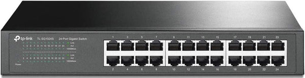 TP-Link TL-SG1024S 24-Port Gigabit 1U 13" Rack Mountable Steel Case Switch