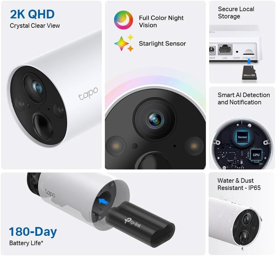 TP-Link Tapo C420 2K QHD 防犯カメラ Tapo C420 | Smart Wire-Free Security Camera | TP-Link