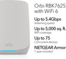 【驚喜優惠】NETGEAR Orbi RBK762S AX5400 Whole Home Tri-Band Mesh WiFi 6 System (2件裝)