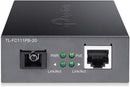 TP-Link TL-FC111PB-20 10/100 Mbps RJ45 to 100 Mbps Single-mode SC WDM Bi-Directional Fiber Converter With 1-Port PoE