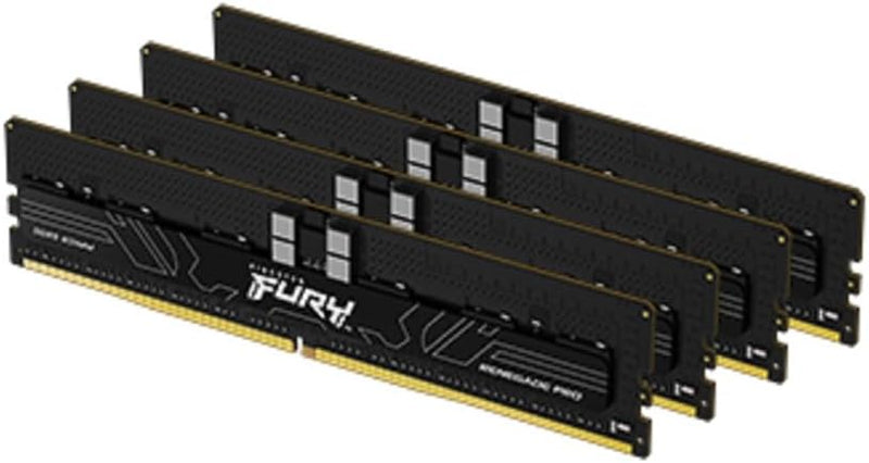 Kingston Fury Renegade Pro KF556R36RBK4-64 (4x16GB) 64GB ECC Registered DDR5 5600 (PC5-44800) Server Memory
