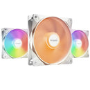 BE QUIET! BL125 LIGHT WINGS LX PWM High-Speed (Triple-Pack) 12cm Case Fan - WHITE TH-BLWHS3W