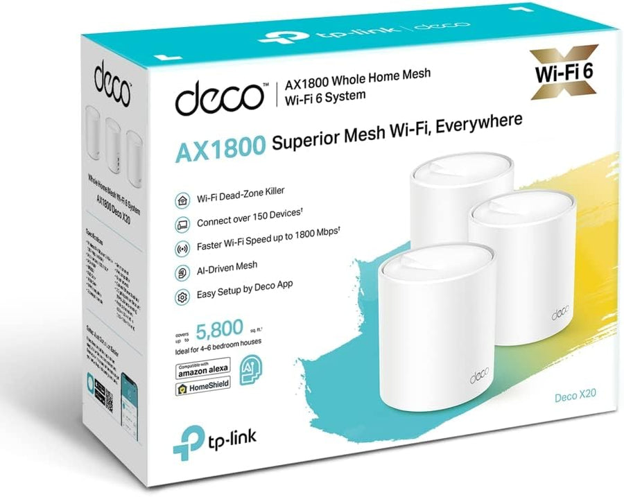 kさん専用　Deco X20 AX1800 Wi-Fi システム 3台セット TP-Link Deco X20 WiFi 6 AX1800 (3-Pack) AX1800 Sistema Wi-Fi
