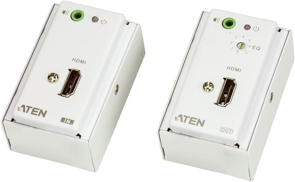 ATEN VE807 HDMI/Audio Cat 5 Extender w/ MK Wall Plate, One-gang, 1080p@40M, Supports 3D