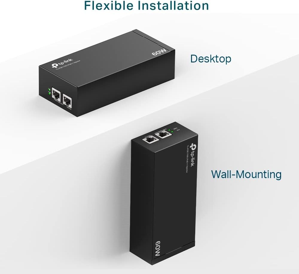 TP-Link TL-POE170S PoE++ Injector Adapter with 2 Gigabit Ports (60W)