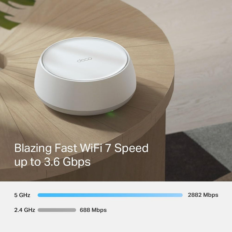 TP-Link Deco BE25 BE5000 Whole Home Mesh WiFi 7 System System (1-pack)