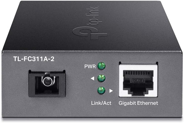 TP-Link TL-FC311A-2 10/100/1000 Mbps RJ45 to 1000 Mbps Single-mode SC WDM Bi-Directional Fiber Converter (TP-NE-FC311A-2)