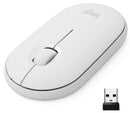Logitech PEBBLE M350 Wireless Mouse 纖薄靜音無線藍牙滑鼠 - Pearl White 珍珠白色 910-005600 原裝行貨