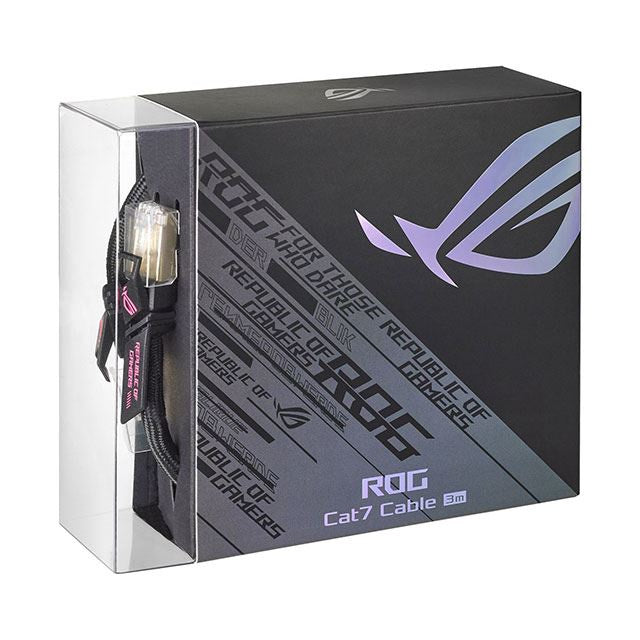 ASUS 3M ROG CAT7 CABLE/APAC/11/3M Up to 600 MHz &10GB Transfer Rates - ARC73M