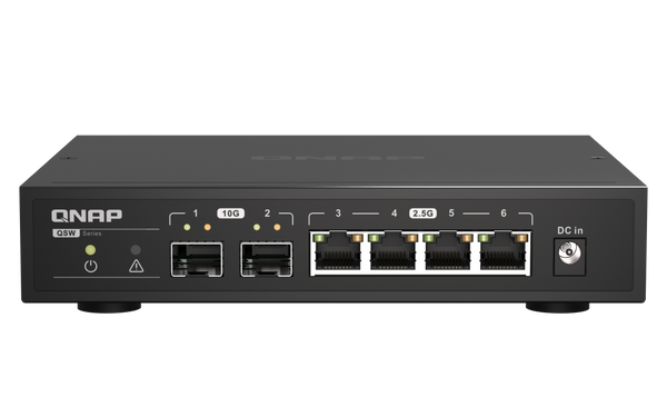 QNAP QSW-2104-2S 2 Ports 10GbE + 4 Ports 2.5GbE Unmanaged Switch