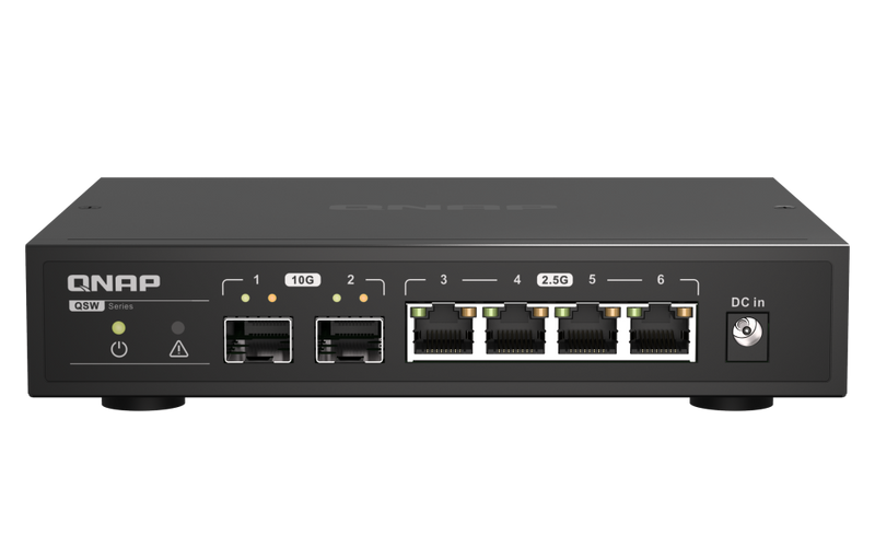 QNAP QSW-2104-2S 2 Ports 10GbE + 4 Ports 2.5GbE Unmanaged Switch