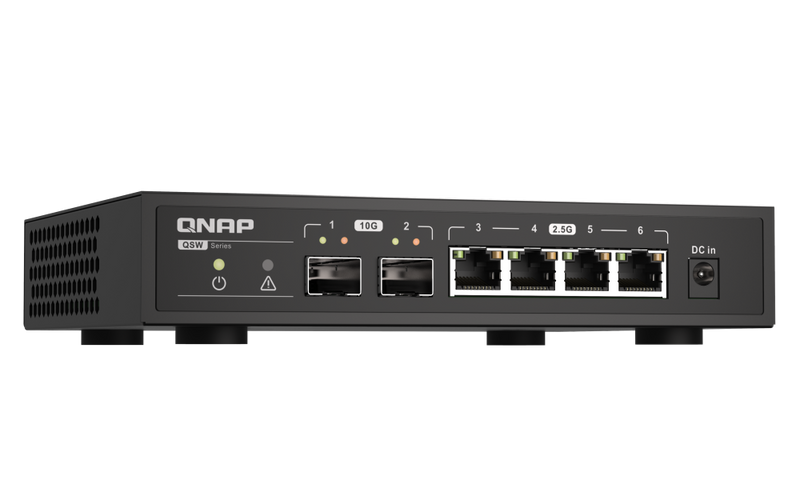 QNAP QSW-2104-2S 2 Ports 10GbE + 4 Ports 2.5GbE Unmanaged Switch