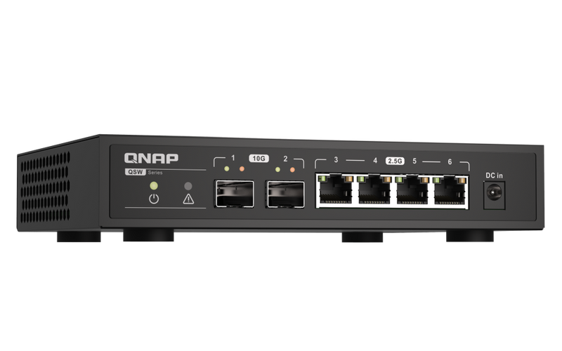 QNAP QSW-2104-2S 2 Ports 10GbE + 4 Ports 2.5GbE Unmanaged Switch QNAP QSW-2104-2S 2 Ports 10GbE + 4 Ports 2.5GbE Unmanaged Switch