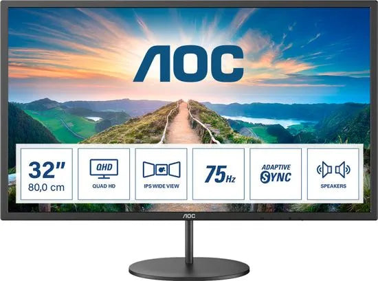 AOC 31.5" Q32V4 2K QHD IPS (16:9) 顯示器