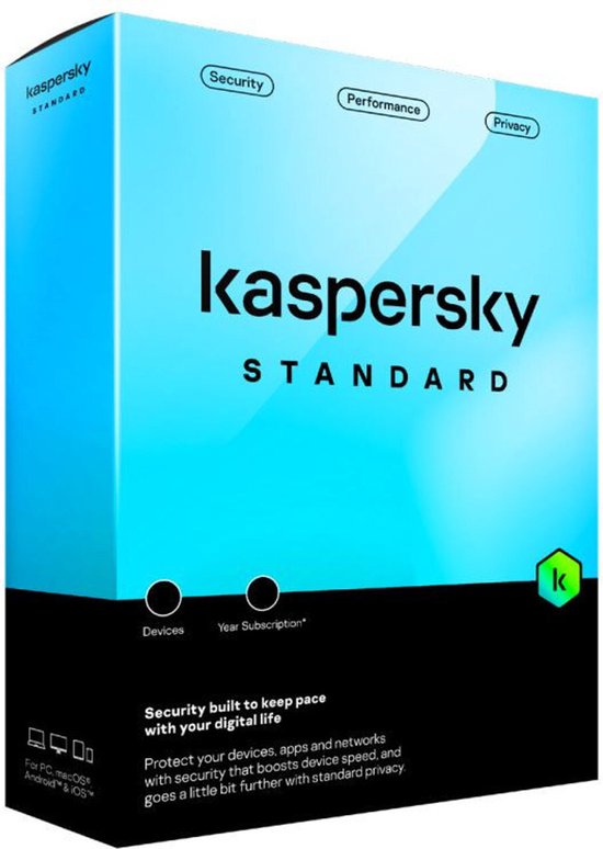 Kaspersky Standard (1 machine 3 years version) standard protection 