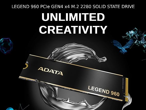 【電腦節搶購貨】ADATA 1TB LEGEND 960 ALEG-960-1TCS M.2 2280 PCIe Gen4 x4 SSD