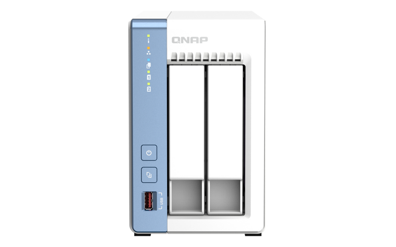 QNAP TS-262C-LP4G 2-Bay NAS (Intel Celeron N4505 Dual Core CPU, 4GB DDR4 SODIMM Ram)