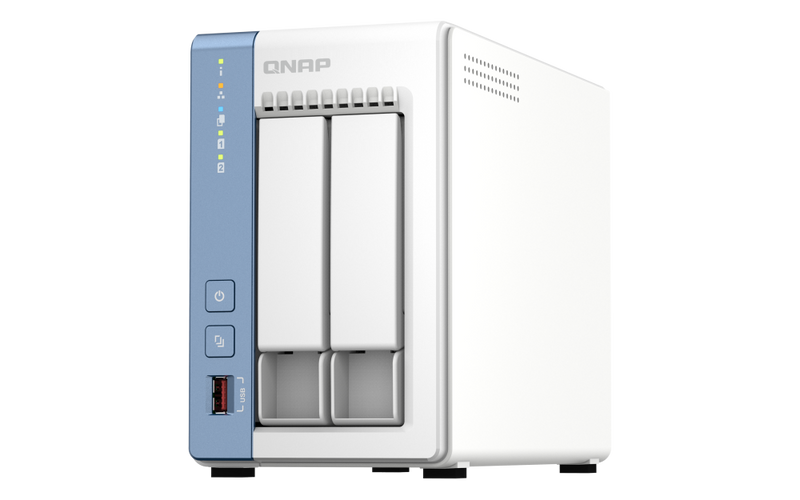 QNAP TS-262C-LP4G 2-Bay NAS (Intel Celeron N4505 Dual Core CPU, 4GB DDR4 SODIMM Ram)