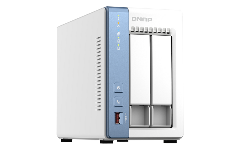 QNAP TS-262C-LP4G 2-Bay NAS (Intel Celeron N4505 Dual Core CPU, 4GB DDR4 SODIMM Ram)