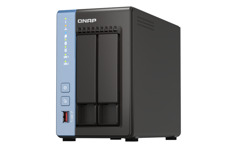 QNAP TS-264C-LP8G 2-Bay NAS (Intel Celeron N5095 Quad Core CPU, 8GB Ram)