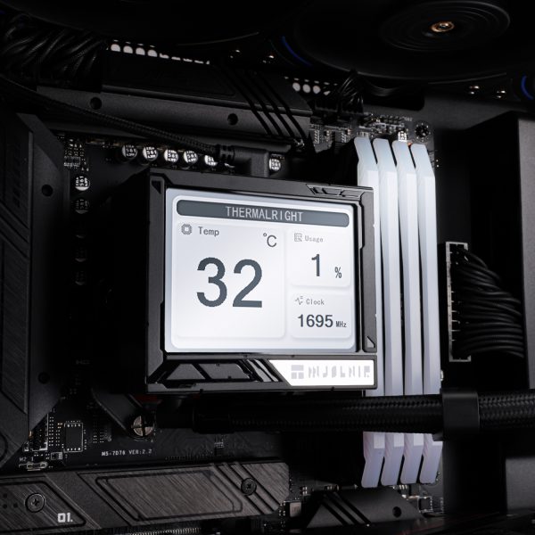 Thermalright Mjolnir Vision 360 BLACK Black ARGB w/3.5" IPS Screen 360mm Liquid CPU Cooler