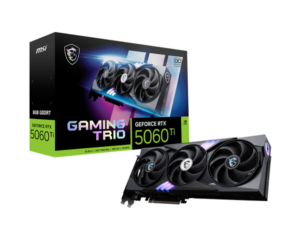 MSI GeForce RTX 5060 Ti GAMING TRIO OC 8GB GDDR7 (DI-N506TL8)