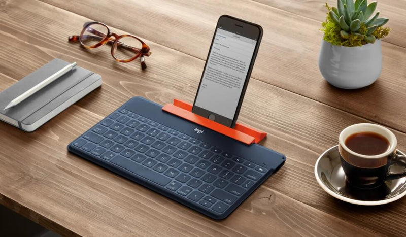 Logitech Keys-to-Go Portable Wireless Keyboard (with iPad/iPhone stand) - Deep Blue 920-010040 Original licensed product