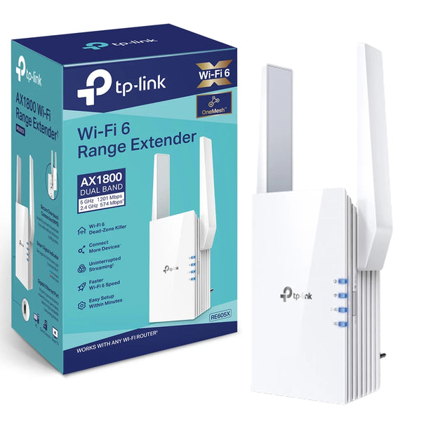 【TP-Link 5月份產品大激賞】TP-Link RE605X AX1800 雙頻 WiFi 6 訊號延伸器