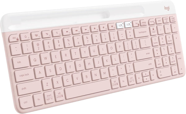 Logitech K580 Slim Multi-Device Wireless Keyboard (English Version) - Rose Pink 玫瑰粉色 920-011329 原裝行貨