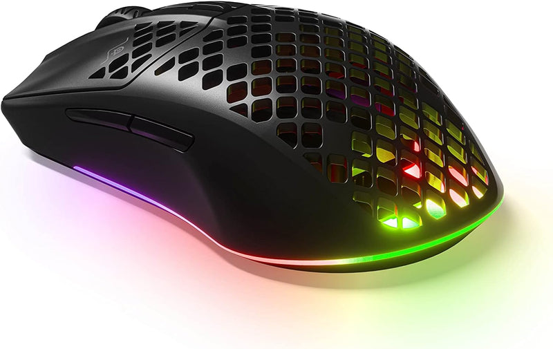 SteelSeries Aerox 3 Wireless Onyx RGB超輕量無線電競滑鼠 (62612)