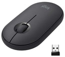 Logitech PEBBLE M350 Wireless Mouse 纖薄靜音無線藍牙滑鼠 - Graphite 石墨灰色 910-005602 原裝行貨