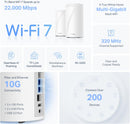 TP-Link Deco BE85 BE22000 Tri Band Whole Home Mesh WiFi 7 System (3件裝)
