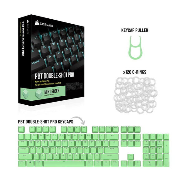 Corsair PBT DOUBLE-SHOT PRO Keycap Mod Kit - Mint Green CH-9911080-NA 
