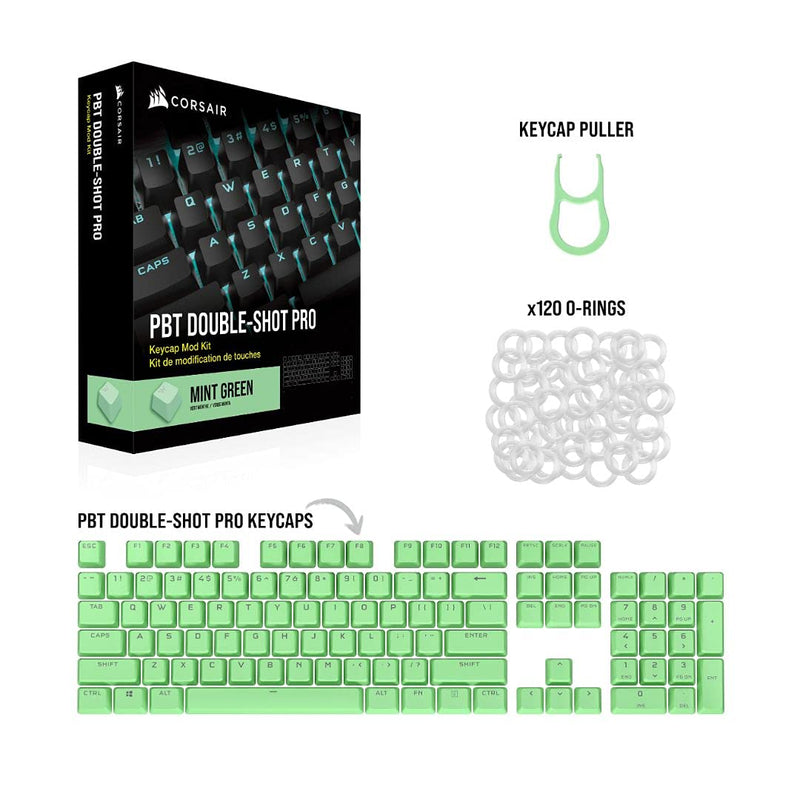 Corsair PBT DOUBLE-SHOT PRO Keycap Mod Kit - Mint Green CH-9911080-NA 